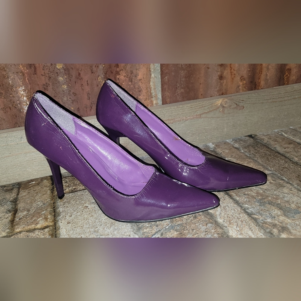 Purple Heels, Fredericks of Hollywood, size 9 1/2